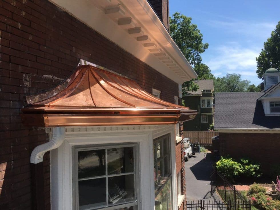 Stunning Copper Gutter